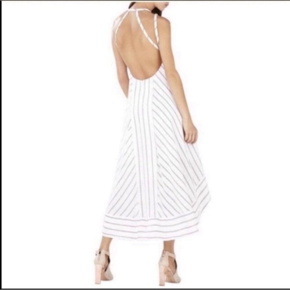 BCBG Maxazria Chelsi open back high low Dress